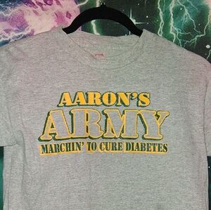 Hanes Gray Aaron's Army T-Shirt